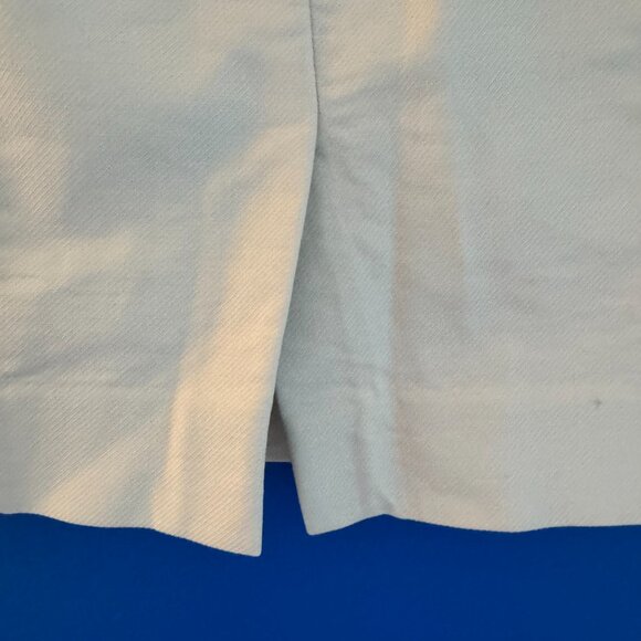 J Crew Women's Classic Cotton Ivory Work Pencil Skirt Preppy Zipped Sz 4 - Picture 4 of 8